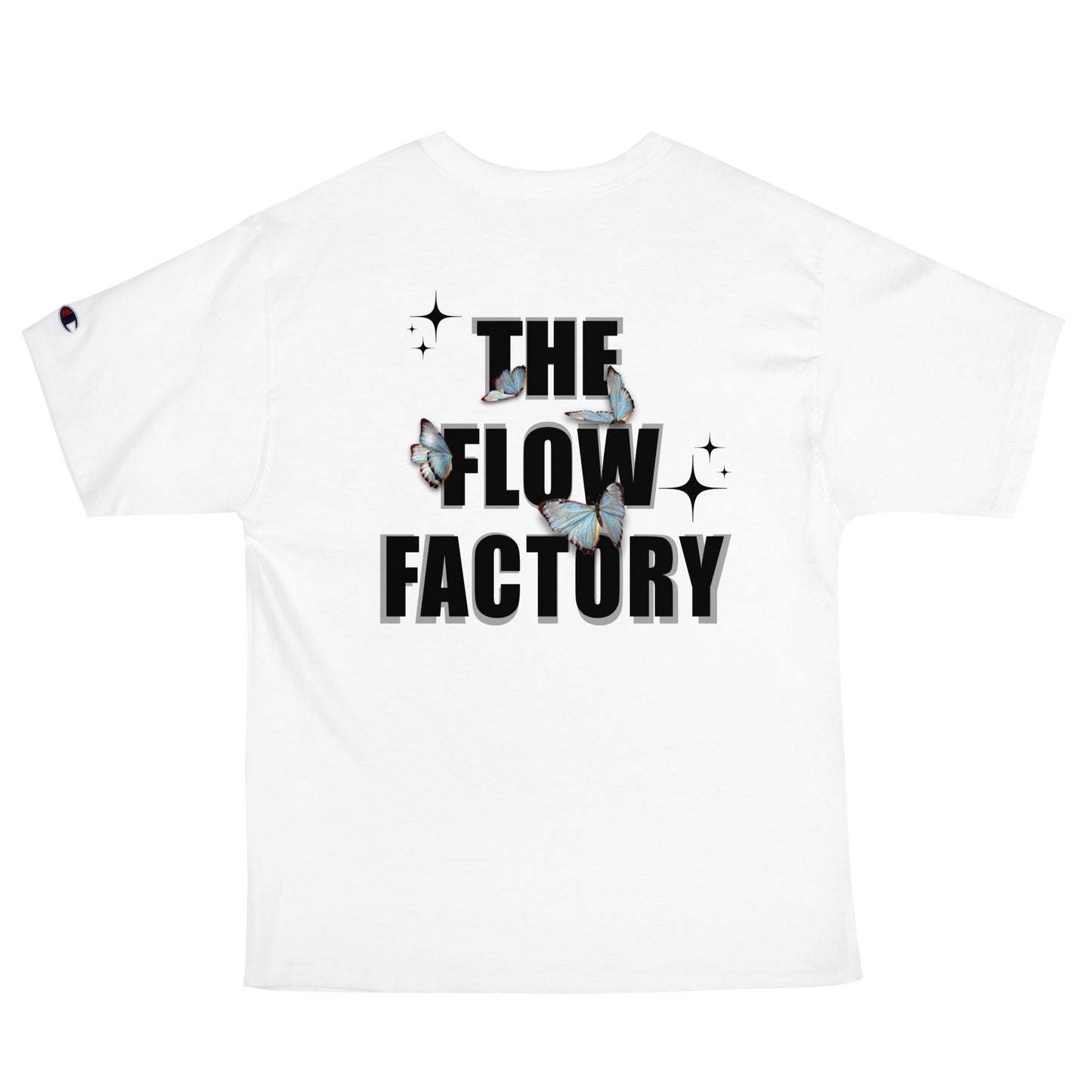 Camiseta Champion oversize Unisex “the Flow Factory LOGO”