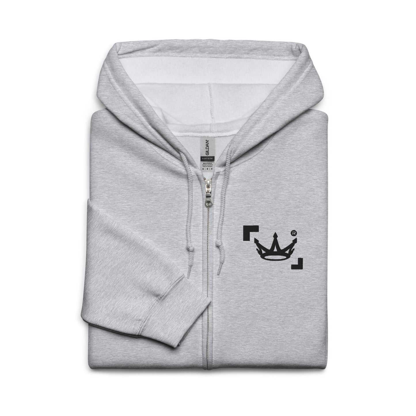 Sudadera gruesa unisex con capucha y cremallera